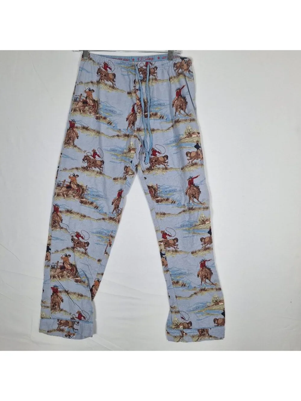 PJ Salvage Cowboy Pajamas 100% Cotton size Small County Western
